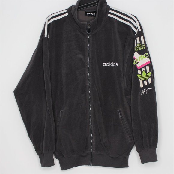 adidas Other - VTG Adidas Suede Spell Out Track Jacket Q337